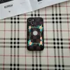 LUXURYSURY PROJEKTORÓW MODY MODYWNE DLA IPhone14 Tide Marka Old Plaid Hollow Out Odpowiednie 13 Apple 12/11PROMAX Połącz telefon