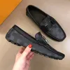 Zapatos de vestir de cuero genuino para hombre diseñador caballeros marca de lujo pisos oficiales negro casual confort aliento mocasines zapato sin cordones de alta calidad boda