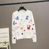 Women's Knits Spring Women Sweater Stars Small Horse Embroidery Thin Sunscreen Shirt Knitwear Mujer Cardigan Leisure Jacket Slim Fit Top