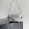 Designer knoop op riem tas schoudertassen luxe dames clutch tas gewatteerd intreccio leer minaudiere zilver goud zwarte dame handtas metalen knoopsluiting sluiting