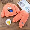 Clothing Sets Baby Clothes Set Children Warm Suit Thicken Cotton Jacket Trousers Lamb Wool For Boys Girls Kids Tracksuit