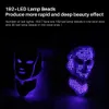 Face Massager 7 Colors LED Mask Pon Therapy Antiacne Wrinkle Removal Skin Rejuvenation Whitening Spa Machine Care Tools 230403