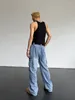 Jeans da uomo Primavera Uomini di alta qualità Stile europeo e americano Pantaloni larghi dritti casual in denim Pantaloni alla moda D111