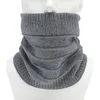 Berets Winter Warm Fluff Line Stripe Bib Cover Solid Neck Warmer Scarf For Women Thin Gaiters Head Scarfs Fashion Silk