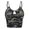 Camisoles Tanks Women Tank Top Top Tummy Control OneckカジュアルカモフラージュプリントベストCami Tank Top Camiseta Ajustada Mujer Langerie Sexy 230403