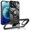 Étuis de téléphone transparents magnétiques pour iPhone 15 14 13 12 11 Pro Max Plus Samsung Galaxy S23 Plus Ultra A13 A32 Support de bague de montage de voiture transparent Couverture antichoc