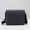 Korean Style Men's Shoulder Bag Fashion Plaid Multi-Functional Messenger Bag Casual Messenger Bag