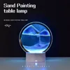 Nachtlichter Kreative USB-LED 7 Farben Touch veränderbar Sand Art Sandscape Nachtlicht Geschenk für Kinder Freundin Dekoration Nachtlampe P230331