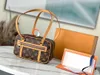 Luxury designer M46321 cite handbag Womens Mans purse embossing brown flower bags shoulder Pochette Woman tote bag cross body gym Leather mirror quality clutch bags