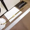 Designer Bangle armbanden ketens Link 18k Gold vergulde zilveren roestvrijstalen stalen armband Stamp Fashion Design Elegant merk voor koppels Verstelbaar geschenk