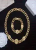 Fashion Designer Necklaces V Pendant Banshee Head 18K Gold Plated Bracelets Earrings Rings Birthday Festive Engagement Gifts V124832568