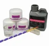 7 stuks set acrylpoeder acryl nagelkit kristalpolymeer acryl voor set voor manicure UV-lamp nodig nagelkunstborstel309r15992279865239