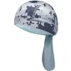 Cappellini da ciclismo Uomo Donna Quick Dry Camouflage Cap Protezione solare Cappello da pirata Testa Sciarpa Corsa Equitazione Bandana Foulard Cappuccio Fascia