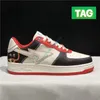 Designer Nigo Apes Sta Low running shoes shark black white College Dropout france Patent Leather Orange Pastel Pink ABC Camo Green mens womens sports sneakers