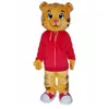 Daniel The Tiger Mascot Costume Fancy Dress Outfit Adult Hot Selling Anime Mascot -kostuum voor Halloween Party