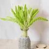 Flores decorativas 10 peças de milho verde seco, plantas reais naturais preservadas para decoração de casa, arranjo de vaso floral, casamento, artesanato diy