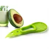 3 I 1 avokado skivare grönsaksverktyg multifunktion fruktskärare verktyg kniv plastskalare separator shea corer smör gadgets kök