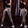 Active Pants Sexig Snake Print Yoga Women Gym Kläder Fitness Workout Sports Elastic Tights Jogger Running Trousers Slim Leggings