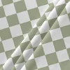 Table Cloth Grass Green Checkerboard Round Tablecloth Waterproof Cover For Wedding Party Decoration Dining