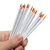 Nail Art Kits 200CPS Disposable Fine Eyeliner Brush Nylon Fiber Hard Head Liquid Makeup Tool