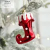 Christmas decorations ice cream snowman house five-pointed star crutch combination hanging decoration children's Christmas tree 1102