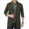 Men's Jackets Spring Blazer Jacket Men Autumn Casual Business Coat Cotton Denim Bomber Military Army Khaki Jaqueta Masculina 4XL