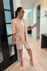 Dames tracksuits POFGD 2023 Zomerbedrijfspak Cardigan Jacket Vrouwelijke kleding Outfit Matching Sets Sexy Club Birthday Outfits