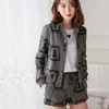 Women's Jackets Printing Short Coat Women In The Spring And Autumn Thin Section Long Sleeve Fleece Cardigan