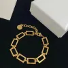 Luxury designer Fashion Alphabet Necklace Gold Bracelet male and Women's exquisite simplicity Jewelry Sets high quality with box