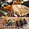 Dekorativa föremål Figurer 100st/Set verkliga naturliga exemplar Butterfly Wings Diy Jewelry Artwork Art Hand Craft Happy Ing 230403