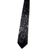 Bow Ties Male Men's Necktie Original Design Fun Creative Black Sepia Print Tie Women Retro Casual Trend Personality