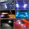 2 stks Nieuwe 18 mm auto Cloudy Headlights Eagle Eye Silver Shell DRL LED Daytime Running Lights LED 12V Back -up omkeren Parkeersignaal Automobiles Lampjes