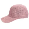Шариковые шапки сетчатой ​​бейсболка Женщины повседневные козырьки на открытом воздухе солнцезащитная кепка Summer Unisex Solid Color Sun Hats Holiday Cool Hip Hop Hat 230403