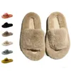 Slippers Furry Winter Home Slippers Women Fur Slides Plush Ladies Shoes Indoor Fluffy House Fuzzy Slippers 231102