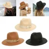 Wide Brim Hats Unisex Sun Hat Felt Panama Visor For Party Protection Vacation Dress Up Accessories DecorationWide