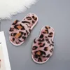 Slipper Kids Slippers Faux Fur Child Girls Plush Slippers Home Crianças Indoor Sapatos Flatos Cute Baby For Girls meninos 230403