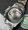 Automatyczne rolaxes zegarek czysty ceramiczny kal. 4130 Chronograf automatyczne zegarki ruch gumowy ramka lepiej stopwatch 904L stalowy niebieski biały szary l
