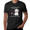 Herren-Tanktops, Malteser und Wein, lustiges Hunde-T-Shirt, individuelle T-Shirts, kurzärmeliges T-Shirt für Männer, grafisch