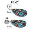 Kolczyki Dangle Mom Girls Sunflower 12 mm 18 mm Snap Button Drop Acryl Eardrop Stud DIY Jewelry V1850