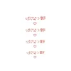 Temporary Tattoos Red Japanese Cute Design Waterproof Temporary Tattoo Sticker Female Male Wrist Leg Fake Tattoo Cartoon Small Sticker Z0403