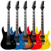 6 strängar Elektriska gitarr 24 Frets Maple Body Maple Neck Electric Guitarra med högtalare Tuner Nödvändiga gitarrdelar Tillbehör