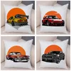 Cuscino Cartoon Supercar Cover Decor Hypercar Classic Car Stampa federa federa in peluche per divano casa camera dei bambini 45x45 cm