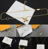 12 Designer Classique Collier Ras Du Cou Bijoux De Luxe De Mariage Diamant Perle 18 K Or Lettre Pendentifs colliers pour femmes hip hop Charme Chaîne Pendentif