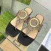 G Designer Sneakers Gglies Schuhe Neue Frauen Leder Sandale Echtes Leder Flip Flops Panteln Fußgänger Damen Schwarze Sandalen Gummi Flachschuh Ow Office Sneaker OY37