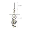 Objets décoratifs Figurines Sorcière Wind Bells Room Decor Car Bell Pendant Magic Key For Door Protection Dhr3O