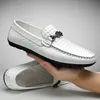 GAI Jurk Echt Leer Mannen Casual Merk Zachte Heren Loafers Mocassins Ademend Slip op Mannelijke Rijden Schoenen Plus Size 36-47 230403