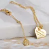 Desginer Viviene Westwoods Western Empress Dowager Vivienne Love Shell Shinestone Necklace Rose Gold Silver Luxury Temperament in Girl