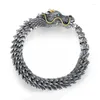 Bracelets à maillons Dragon pour hommes, Vintage, tendance dominante, os, sensation Cool et avancée, bijoux de Couple rétro