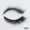 Lösögonfransar M160 NYA Winged Cat Eye Mink Fransar Handgjorda Wispy Natural 3D ögonfransar Makeup W0403