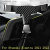 Suporte de carro para Hyundai Elantra Avante CN7 2020 2021 2022 Acessórios para carro Suporte de liga de plástico Suporte para telefone móvel Suporte de montagem de ventilação de ar Q231104